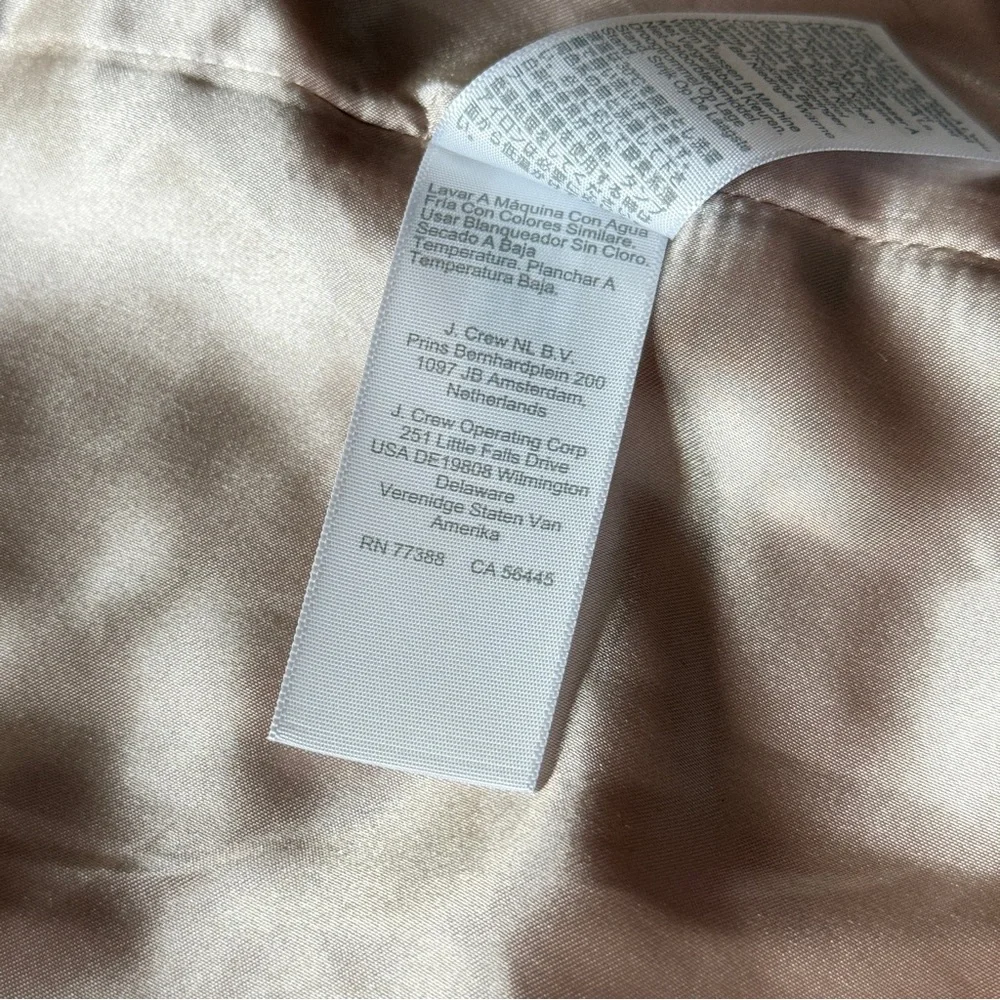 NWT J.Crew Villa Coat Teddy Sherpa Mid Length Adobe Clay Brown sz 8 zip button - Picture 10 of 15